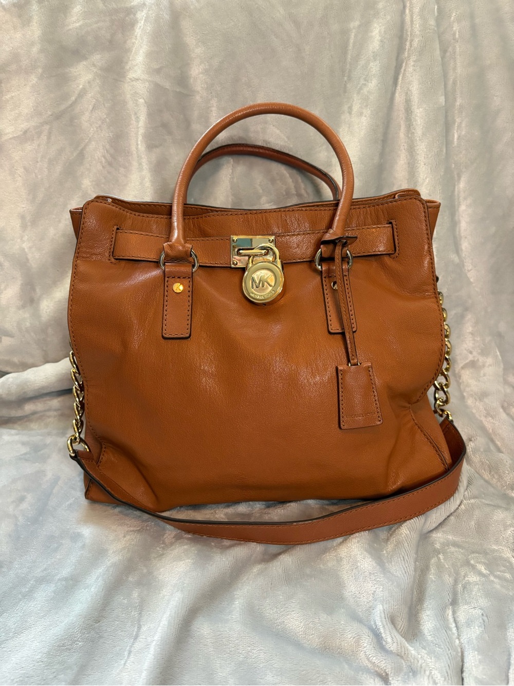 Micheal Kors Hamilton Large North/South Leather Satchel - Near vintage